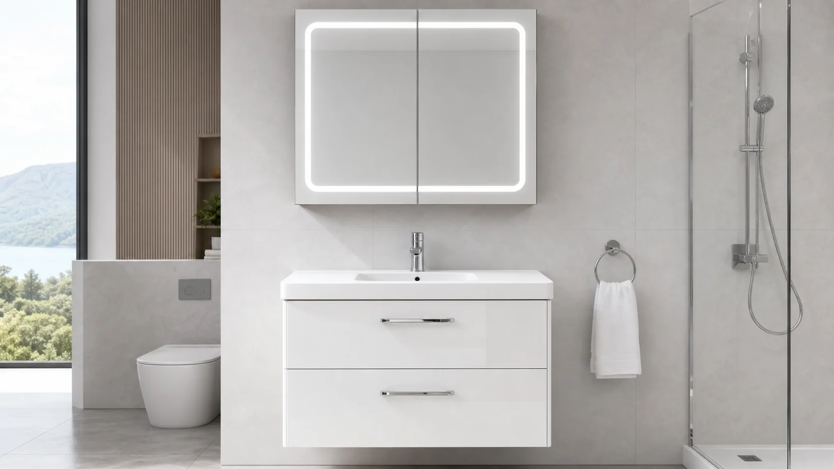 Bathroom Cabinet Systems and OEM Vanities reference visualization