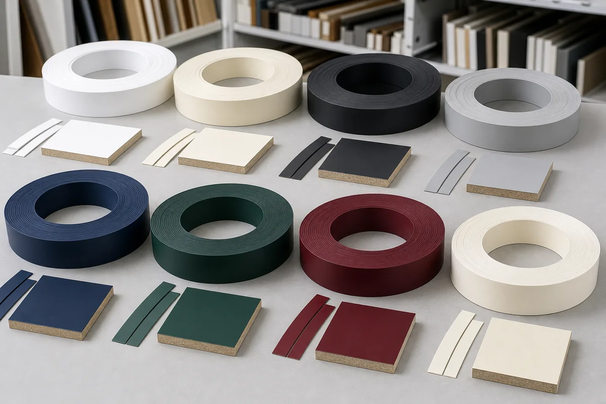 PVC edge banding for furniture panels and cabinet doors reference 1